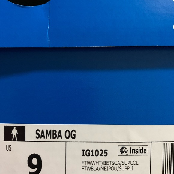 Adidas Samba OG size 9 - Picture 2 of 2